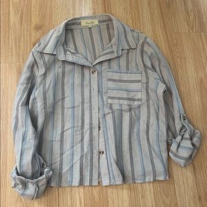 cropped flannel long sleeve